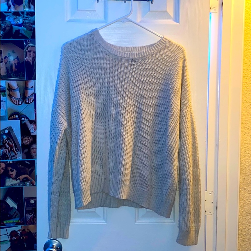 off-white colored forever21 sweater
